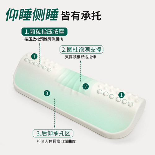 记忆棉枕头颈椎枕圆柱形护颈枕助睡眠枕芯颈椎不适专用睡眠枕 - 图0
