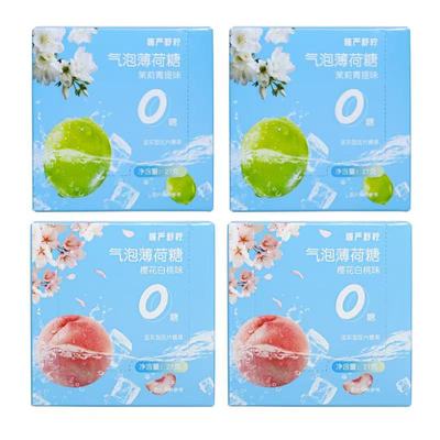 慢严舒柠官方旗舰店正品气泡薄荷糖清润香口糖维生素C无糖0糖硬糖