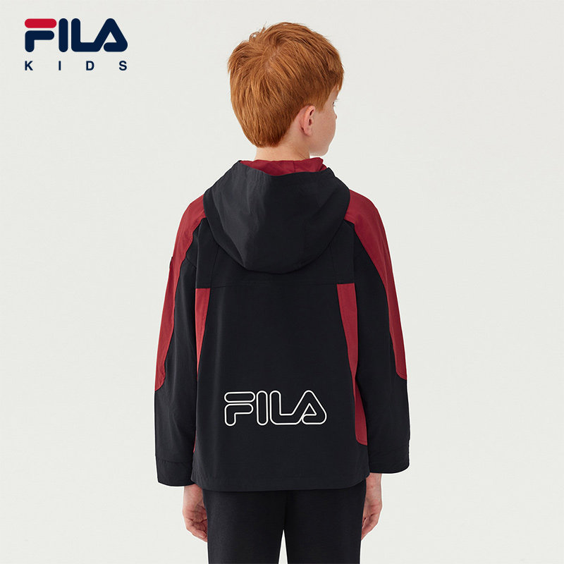 FILA斐乐儿童童装外套2025年秋季新款男中大童休闲梭织两件套上衣,淘宝优惠券,粉丝福利购,淘宝优惠卷