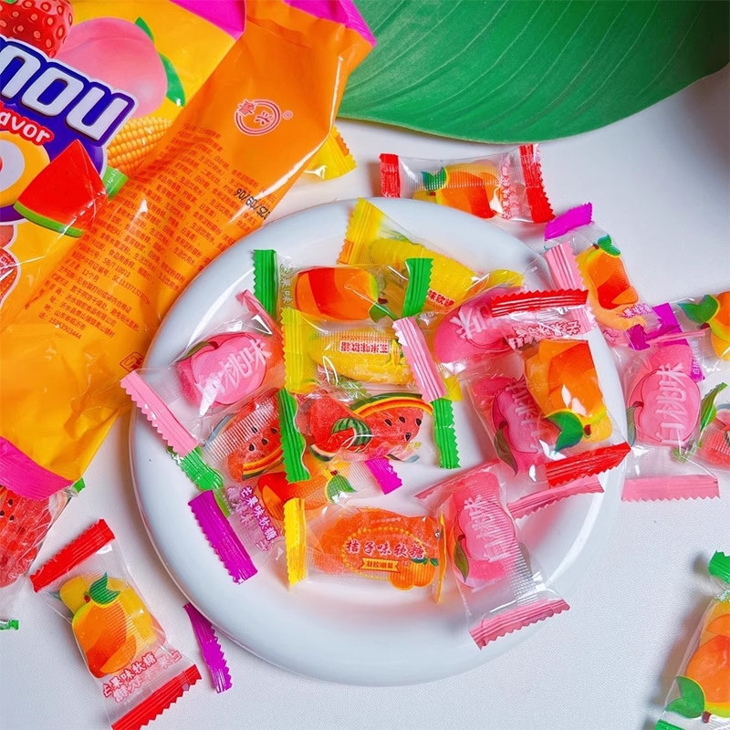 混合水果味软糖喜糖玉米橘子芒果西瓜白桃味儿童零食独立包装年货,淘宝优惠券,粉丝福利购,淘宝优惠卷