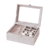 Кольцо, коробочка для хранения, коробка для хранения, серьги, аксессуар, брендовое вместительное и большое ювелирное украшение