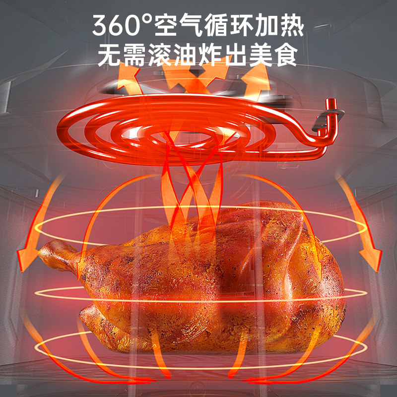 奥克斯可视款空气电炸锅家用烤箱 奥克斯彩阳专卖空气炸锅