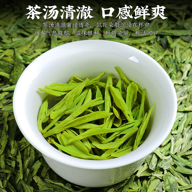 陈一凡 茶叶龙井茶绿茶 新茶雨前谷雨茶浓香型春茶口粮茶散装500g - 图2