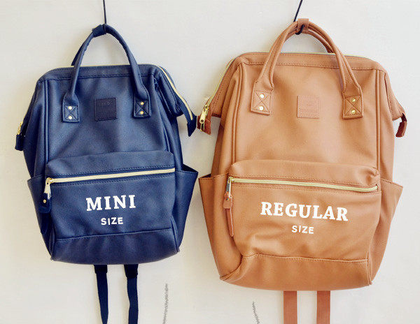 日本anello双肩包pu皮革旅行女背包男书包电脑大容量防水妈咪包,淘宝优惠券,粉丝福利购,淘宝优惠卷