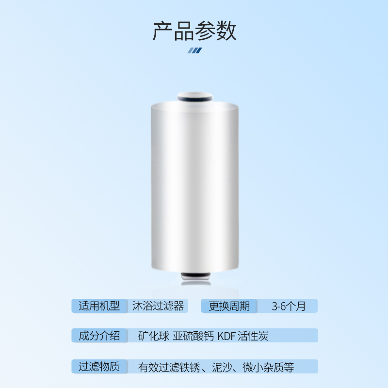 强生花洒过滤器家用前置水龙头沐浴净水通用宿舍净水器反渗透滤芯