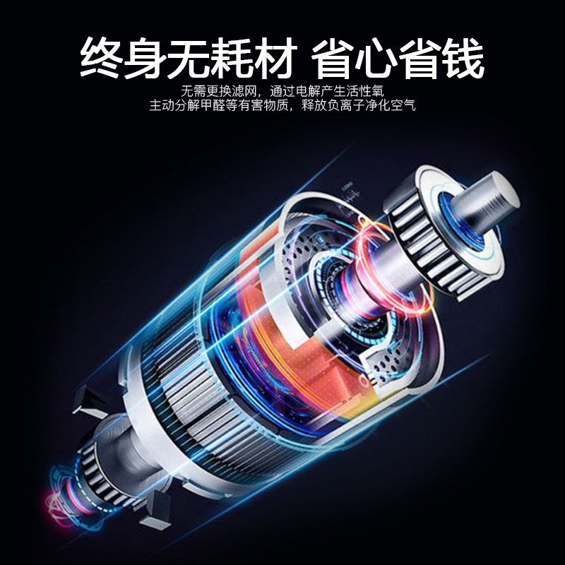 强生车载空气负离子汽车车内除甲醛 强生厨房电器车用氧吧/空气净化器