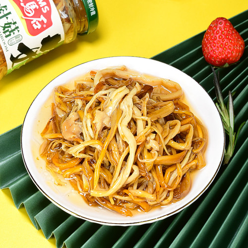 画马石金针菇罐头170g  即食下饭配粥小吃 方便速食佐餐小菜罐装 - 图2