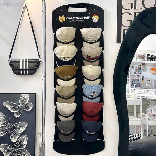 挂帽子收纳神器毛毡挂架置物架衣柜整理家用棒球帽子架收纳层架挂 - 图2