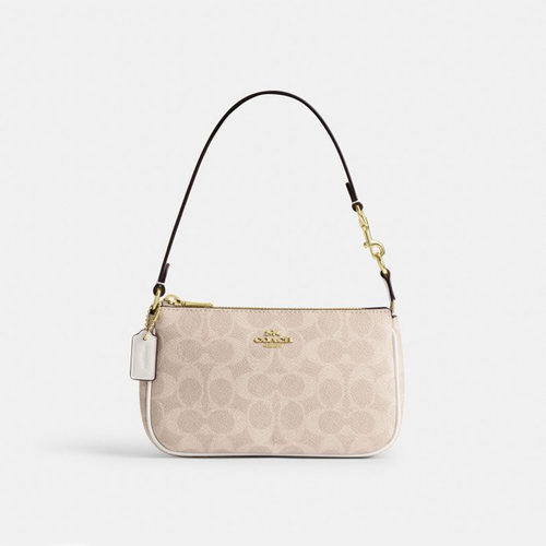 COACH/蔻驰官方 奥莱款女士Nolita19老花腋下包手拿包麻将包CW426 - 图0