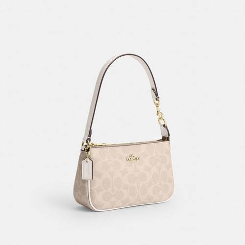 COACH/蔻驰官方 奥莱款女士Nolita19老花腋下包手拿包麻将包CW426 - 图1
