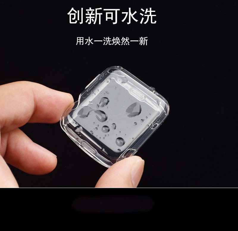 华强北智能手表watch 6太空人S6 HW22 DT100 Pro+ Max轻薄透明硅胶手表套M16 M26 Plus防摔简约素材tpu软壳-图2