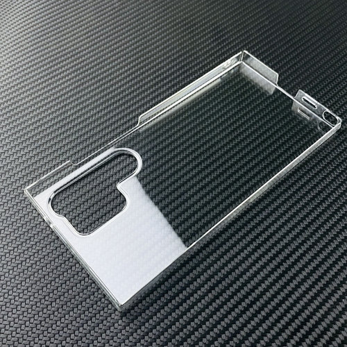 裸机感水晶硬壳适用于三星Galaxy S26 S25 S24 S23 S22 S21轻薄FE透明S20摄像头Ultra保护Edge防摔Plus手机套 - 图3