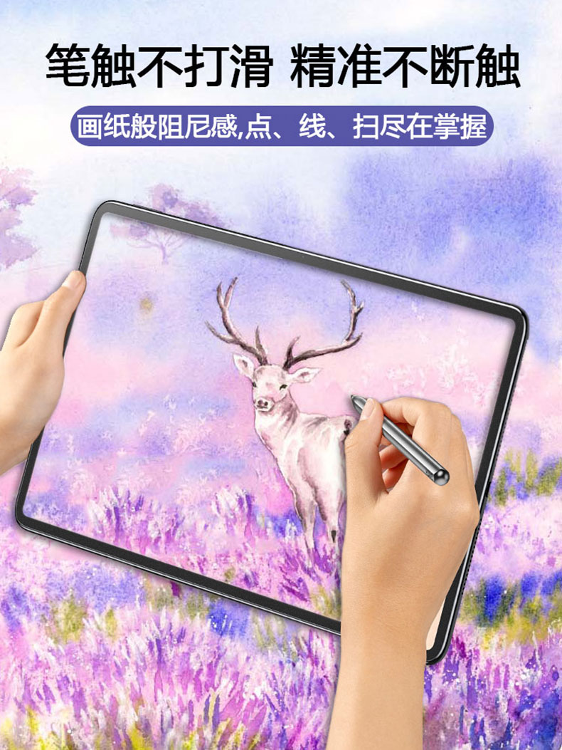 适用于Xiaomi小米Pad5 Pro 11英寸类纸膜新款磨砂12.4英寸平板写字绘画书写膜二合一笔记本电脑屏幕保护贴 - 图2