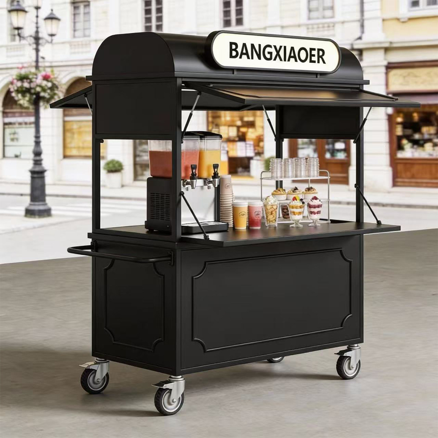 可移动创业摆摊小推车餐车商用户外摆摊餐车多功能夜市手推小吃车,淘宝优惠券,粉丝福利购,淘宝优惠卷