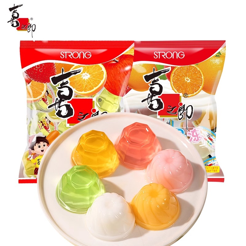 喜之郎果冻360g袋装什锦乳酸果汁果肉果冻儿童零食休闲官方旗舰店