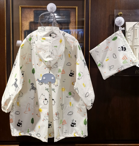 Летний мультяшный тонкий быстросохнущий портативный детский дождевик для школьников для раннего возраста, длина миди