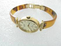 Watch Strap Tal Oval Quartz Plated) Tortoise Shell Ca West Iron City Golden Womens Table Ia (Medieval