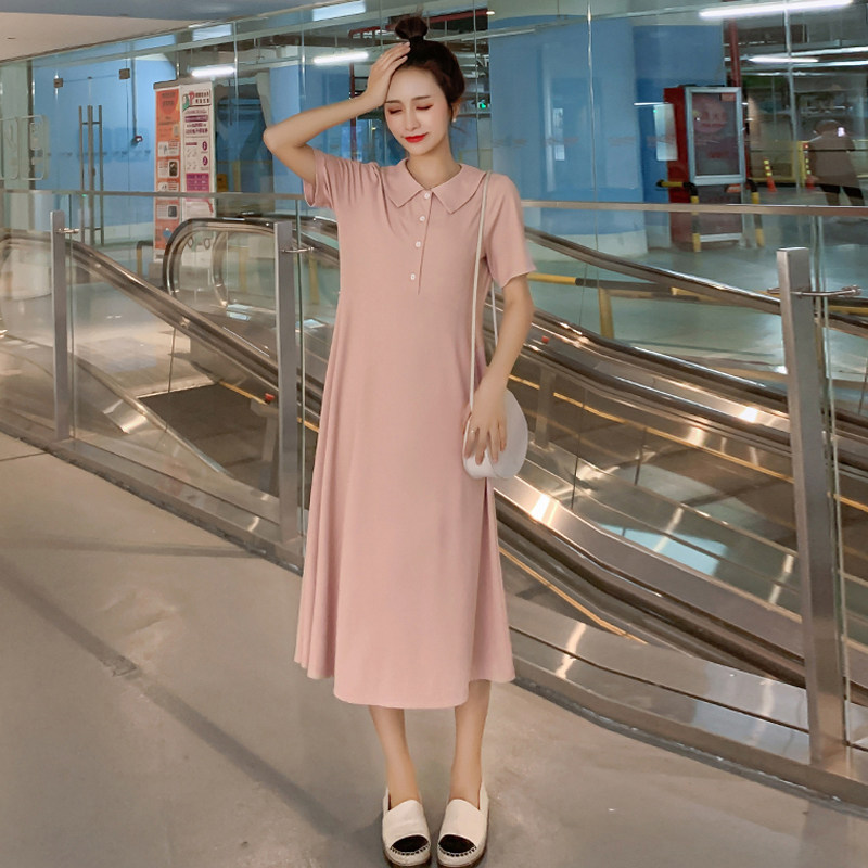 修身显瘦孕妇夏装连衣裙2020哺乳裙 纤妃诗连衣裙