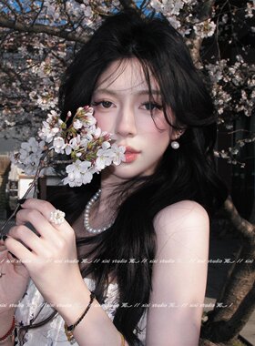 甜美气质珍珠项链小众颈链配饰女