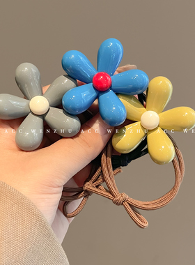 简约花朵发绳扎头发头绳