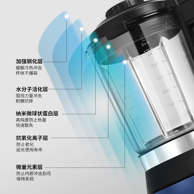 迪比利新款破壁大容量静音豆浆机 迪比利榨汁机