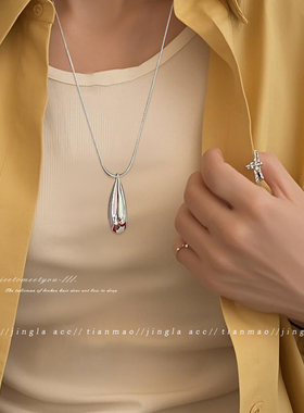 谁懂！被问爆的银色水滴项链