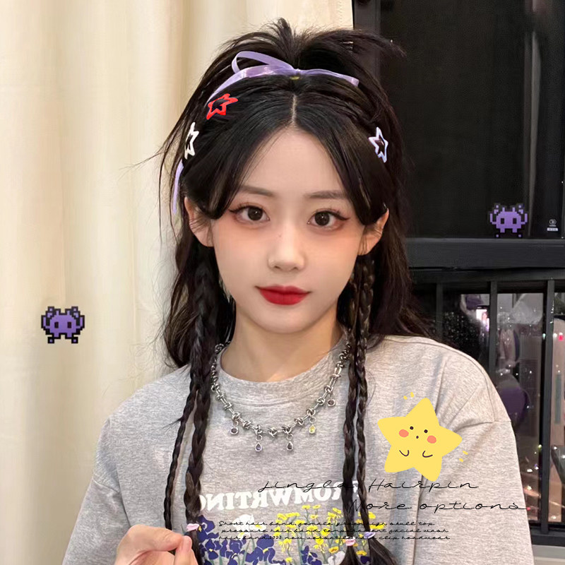 星星发夹女2025新款多巴胺y2k小发卡配饰刘海卡子五角星夹子头饰,淘宝优惠券,粉丝福利购,淘宝优惠卷