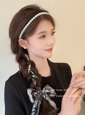 气质氛围百搭！珍珠飘带项链！