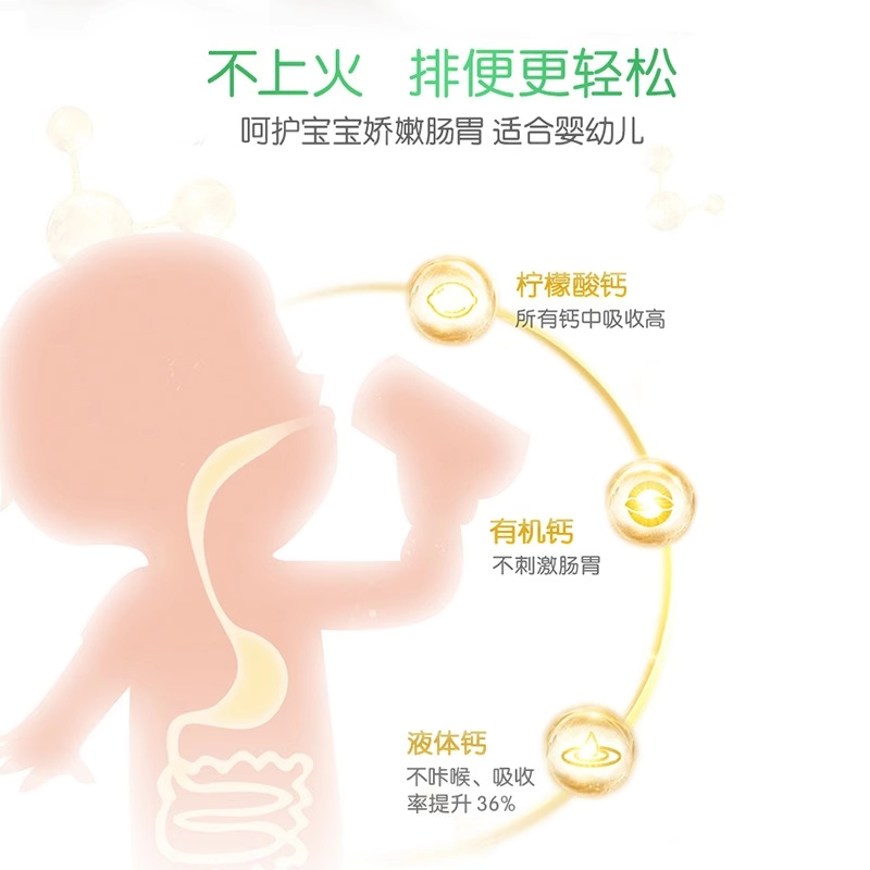 美国童年时光ChildLife钙镁锌大白瓶婴幼儿学生补液体钙473ml25.5 - 图0