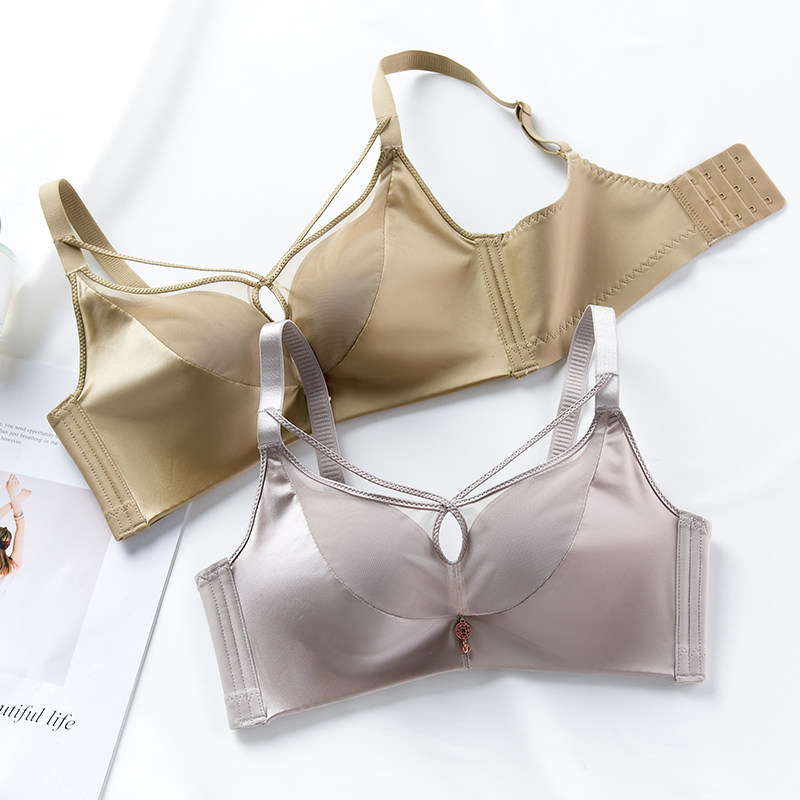 hug wel/赫薇儿无钢圈女绸缎抹胸 hugwell文胸