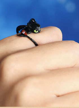 挑战赛黑白定情 无牙仔&光煞|「驯龙高手」戒指时尚百搭气质礼物