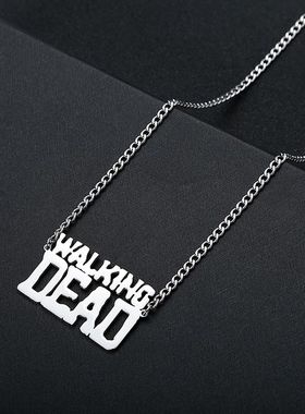 定做活死人法老红花会说唱会馆厂牌定制街舞logo吊坠男女朋克项链