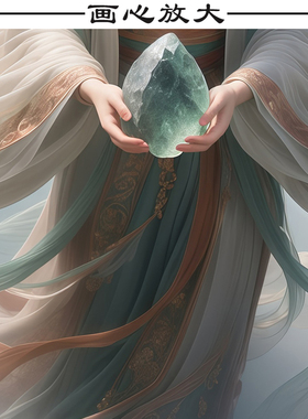 女娲补天画像女娲娘娘神像挂画家用客厅玄关装饰画托天老母卷轴画