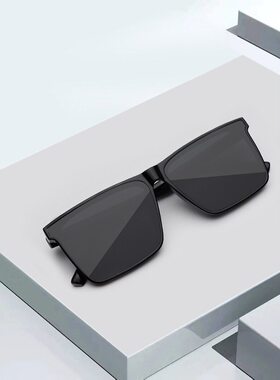 宇喆2026新款防紫外线蓝光方框墨镜男士户外钓鱼开车专用太阳眼a9