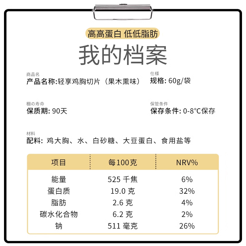 吉野物语鸡胸肉切片10袋+牛肉切片6袋即食营养高蛋白健身代餐轻食-图3