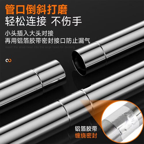 燃气热水器排气管管道排烟管不锈钢延长专用适用海尔林内美的配件 - 图3