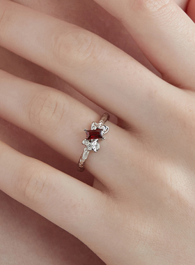 黑刺猬原创设计开口戒指