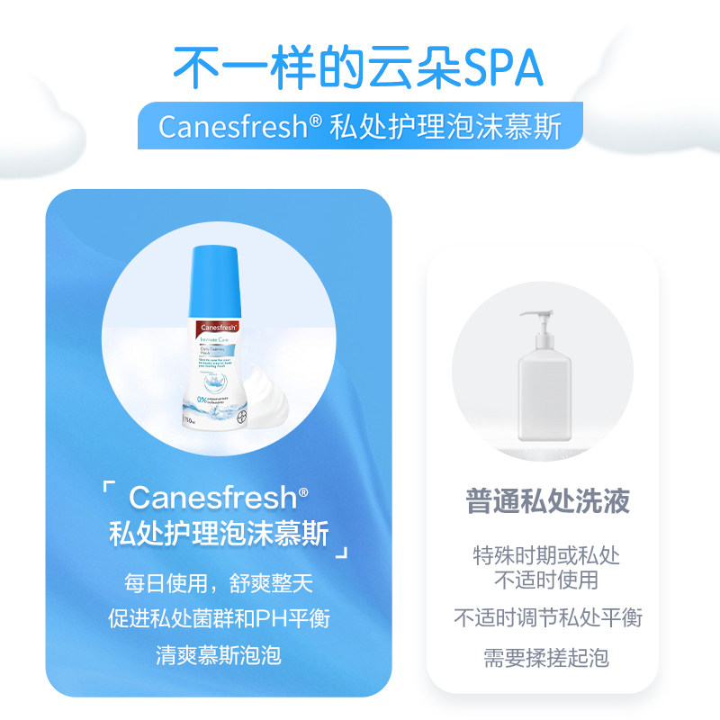 拜耳canesten凯妮汀私处泡沫护理液 Canesten凯妮汀海外私处洗液