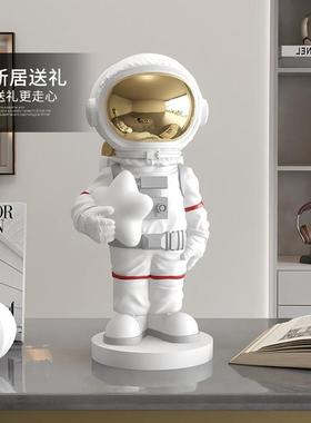 宇航员客厅摆件大型落地电视柜旁边家居饰品太空人乔迁新居送礼品