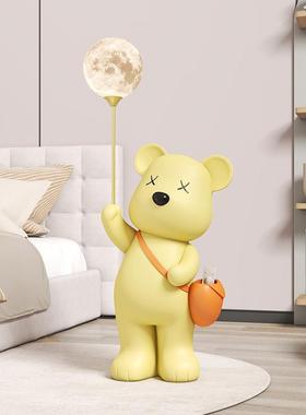 现代简约可爱北极熊客厅大型落地摆件电视柜门口迎宾装饰品熊