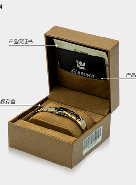 钨钢男女款双色手链原创设计