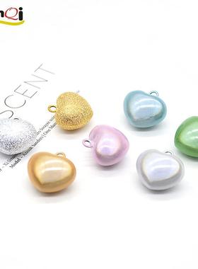 清水寺铃铛爱心形水音铃铛心形铃铛diy饰品配件铃铛挂件小吊饰