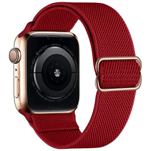 适用苹果s7手表表带apple watch6彩虹尼龙精织iwatch7/se/5/3/4代s6手表带40/44mm男女款s4个性潮s5智能配件 - 图2