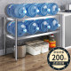 304 double-layer stove storage rack floor-standing multi-layer microwave oven kitchen stainless steel storage storage 2-layer dishes