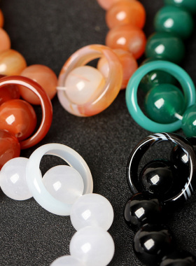 玛瑙戒指跑环手持配件