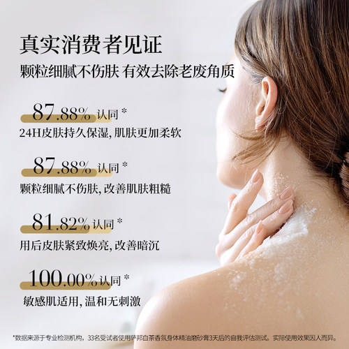 【云旗同款】SABON萨邦第二代身体精油磨砂膏白茶去角质送礼 - 图0