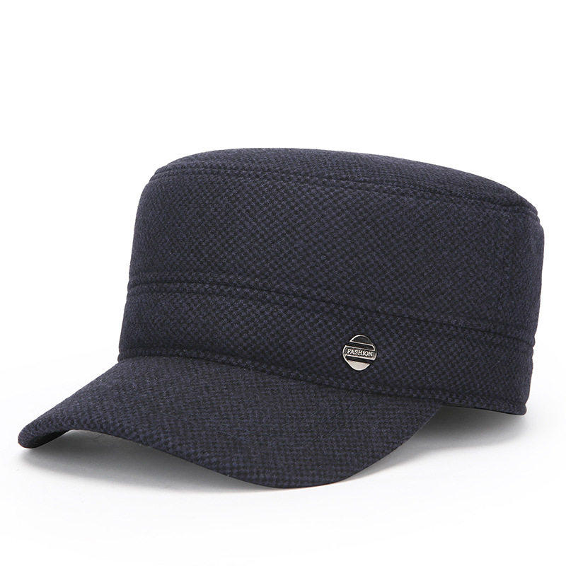 小樱帽饰中老年帽子全封口平顶帽子爸爸加绒保暖帽防寒护耳鸭舌帽,淘宝优惠券,粉丝福利购,淘宝优惠卷