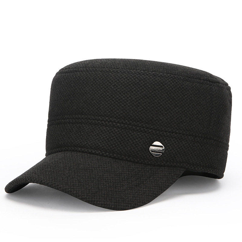 小樱帽饰中老年帽子全封口平顶帽子爸爸加绒保暖帽防寒护耳鸭舌帽,淘宝优惠券,粉丝福利购,淘宝优惠卷