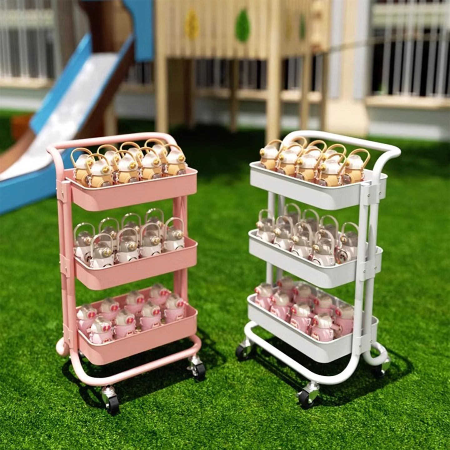 落地多层小推车置物架厨房可移动新生儿婴儿用品储物架零食收纳架,淘宝优惠券,粉丝福利购,淘宝优惠卷