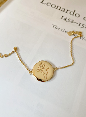 pongpong怦怦跳定制18k金手链